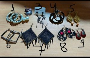8 Earrings Combo