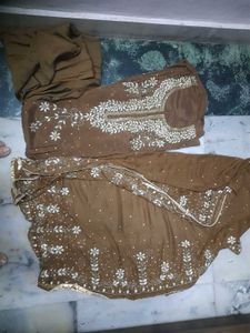 Pure Chinon Hanwork Heavy Party Wear Suit