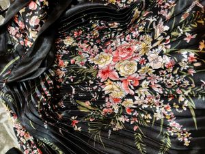 Drape in Royal Vibes – Black Silk Dress