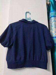 Navy Blue Blouse