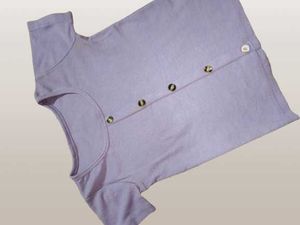 Lavender Button Down Top