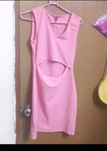 Pink Bodycon Mini Dress