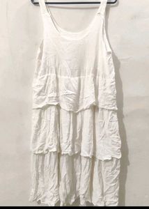 White Tiered Sundress