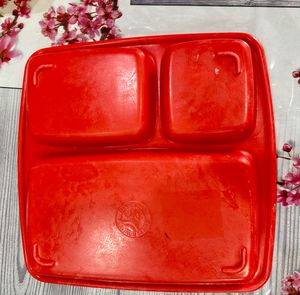 Colourful Melamine 3 compartment Plates