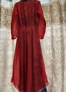 Elegant Red Ethnic Gown