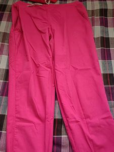 Pink And White Kurta Set