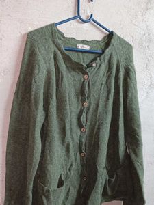 Women's Winter Fashion Cardigan Sweater Green 💚