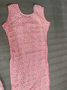 Beautiful Pink Kurta Pant Set