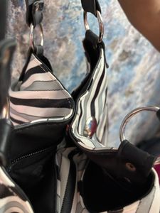 Striped Hobo Bag