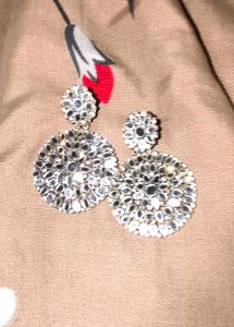 Earring Silver-Plated Mirror