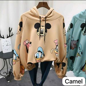 Cute Cartoon Print Hoodie