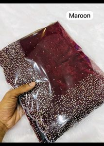 Maroon Space Silk Premium Saree