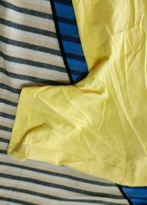 Zara Yellow Embellished Tee