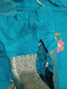 Elegant Embroidered Saree With Surprise Gift Insid