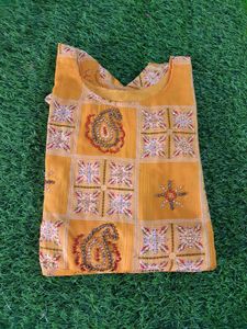 Mustard Yellow Anarkali