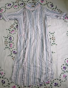 White Knee-Length Kurta