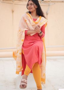 Pink kurta set