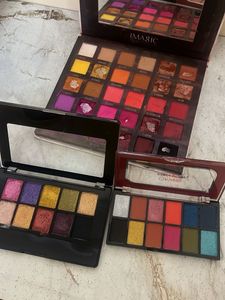 foundation and eye shadow