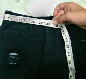 Ripped Denim Mini Shorts