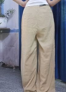 Beige Baggy Oldmoney Pant