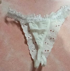 Chicken Work Satin Thong Panty