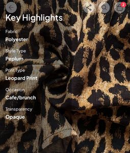 Leopard Print Tube  Top