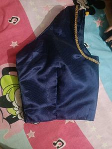 New peacock elegant saree with stitched blouse