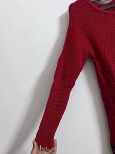 Red Knit Sweater