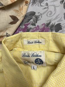 Yellow Original Brooks Brothers Shirt