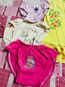 Kids Girls Panty Ultrasoft Underwear 100% Cotton