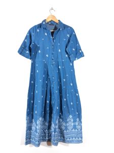Floral Denim Shirt Dress