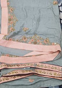 Beautiful Saree With Stitched Heavy Blouse
