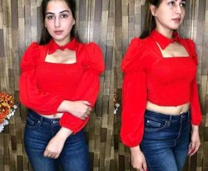 Red Crop Top