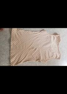 Polka Dot Short Sleeve Top
