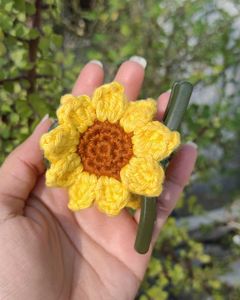 Sunflower crochet cluture 🌻