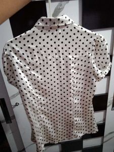 Polka Dot White Top🤍🤍🤍