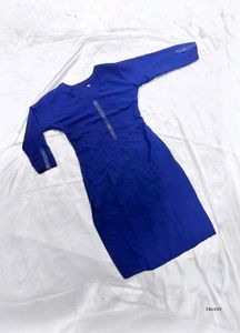 Blue Embellished Kurta
