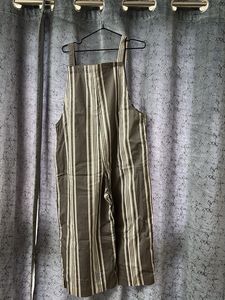 Striped Overalls Jumpsuit