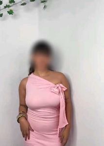 Pink One-Shoulder Dress
