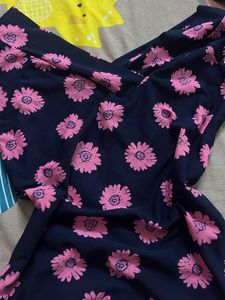 Floral Print V-Neck Top