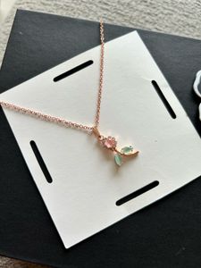 Rose Gold Flower Necklace