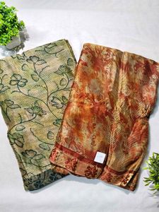 Elegant Floral Print Sarees
