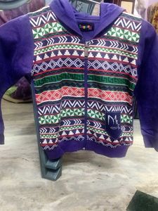Roots Hooded Zippered Sweatshirt
