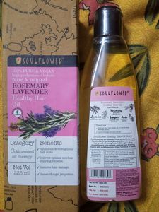 Soulflower Rosemary Lavender Healthly Hair Oil