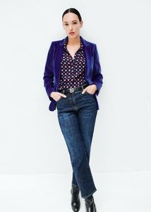 Solid Purple Formal Blazer