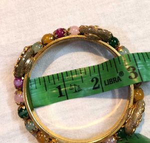 Vintage Beaded Bangle Bracelet