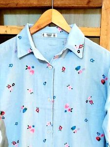 Printed Cotton Shirt Size-42