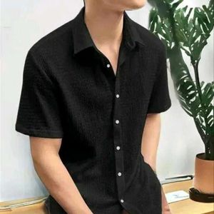 Stylish Black Textured Shirt
