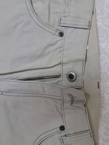 Beige Cargo Pants