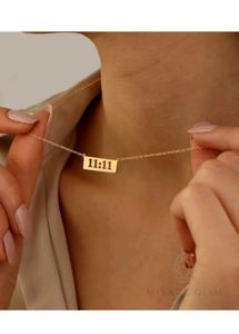 Gold Plated 11:11 Angel Number Necklace